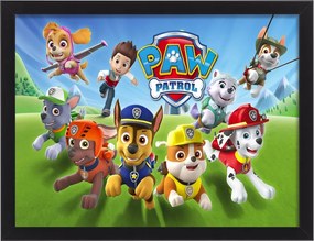 Vászonkép Mancs Őrjárat Paw Patrol keretben gyerekeknek ajándék 30x20 cm