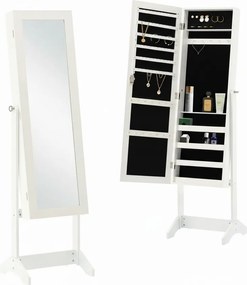 Ékszertartó szekrény Tükörrel 34 x 35,5 x 140 cm