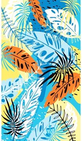 Poncsó törölköző SUMMER FRESH kék-sárga 80×145 cm