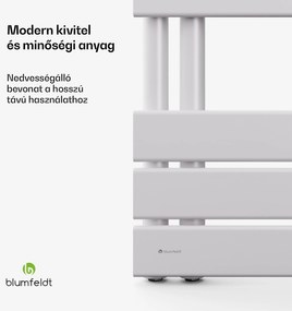 Blumfeldt Fairmont radiátor, 60 x 160 cm, falra szerelhető, modern kivitel, meleg víz