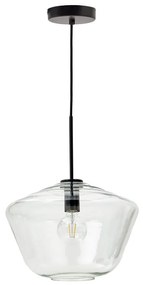 Fekete függőlámpa üveg búrával ø 34 cm Mao – Kave Home