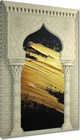 Vászonkép 40x60 Arany csillogás ecsettel