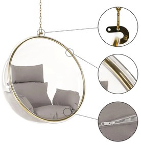 Bubble arany-szürke függőfotel