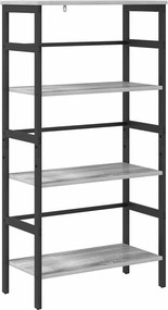 vidaXL Könyvespolc Szürke Sonoma 60 x 29,5 x 115 cm Faanyag