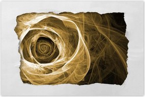 Poszterek 60x40 Szépia fraktál rózsa