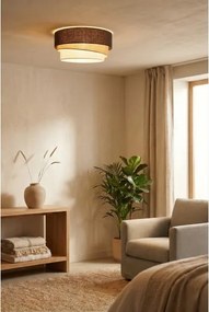 BRILAGI - Mennyezeti lámpa TRIO 1xE27/60W/230V Ø 40 cm barna/bézs/fehér