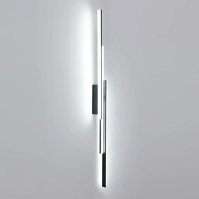 Kinkiet Scienny Led Lampa Scienna Czarna Nowoczesna Do Salonu 6500K 24W