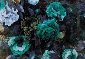 3D fotótapéta virágok retro stílusú növények 208 x