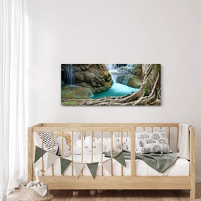 Kép - Folyó vízesésekkel (120x50 cm)