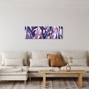 Kép - absztrakt nők (órával) (90x30 cm)