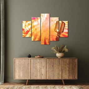 Kép - Retro mikrofon (150x105 cm)