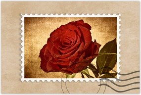 Poszterek 120x80 Rózsa szépia háttérrel