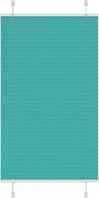 vidaXL pliszírozott redőny Benzinzöld 70x100 cm szövetszélesség