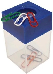 Gemkapocstartó, mágneses, átlátszó-kék (INJ0570)