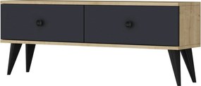 Mona TV-állvány, zafír tölgy-antracit, 120 cm