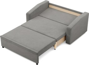 Zeus kanapé, bársony, hab töltet, döntött kartámasz, világosszürke