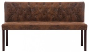 barna művelúr pad 148,5 cm