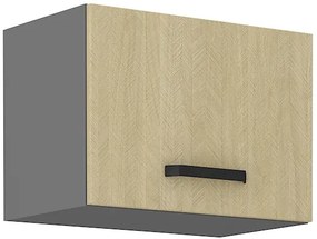 Felső konyheszekrény Scarmi 50 GU-36 1F (Antracit + Herringbone scandi). 1049755