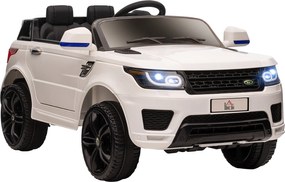 HOMCOM SUV Elektromos Autó Gyerekeknek 3-6 Éveseknek Akkumulátoros 12V 2 Motorral Távirányítóval Fényszórókkal, Hangszóróval, Zenével, USB Porttal és