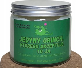 Grinch Én Is illatos, 100% szójaviasz gyertya, 250ml nagy