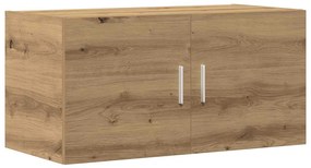 kézműves tölgy színű szerelt fa faliszekrény 80 x 39 x 40 cm