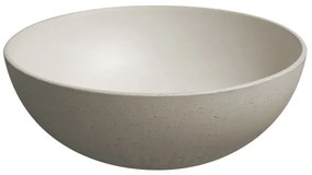 Sapho - FORMIGO pulton elhelyezhető mosdó, Ø 39 cm, beton/homokszínű