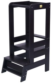 Fekete borovi fenyő tanulótorony Montessori – Meowbaby