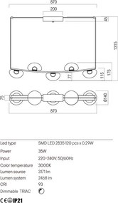 Függeszték Fekete SINCLAIR REDO 01-3244