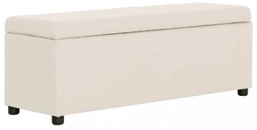 krémszínű poliészter pad tárolórekesszel 116 cm