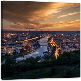 Vászonképek Építészet Rouen Este 40x40