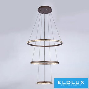 ELDLUX RINGS kristályüveg függeszték króm 59W 4000K