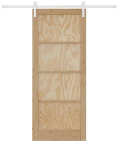 Csúszó Ajtó Természetes és fehér 86 x 211 cm