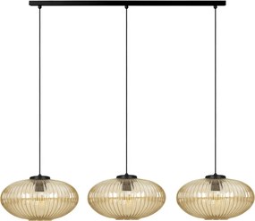 KAJA K-5675 DROP Sárga Színű Függeszték 3xE27 15W IP20