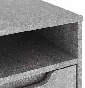VISNES betonszürke szerelt fa TV-szekrény 100x40x38 cm
