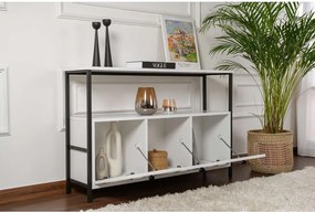 Fehér matt konzolasztal 29,5x120 cm Solace – Kalune Design