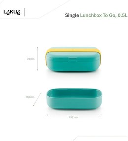 Osztott uzsonnás doboz To Go – Lékué