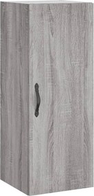 vidaXL szürke sonoma szerelt fa fali szekrény 34,5x34x90 cm