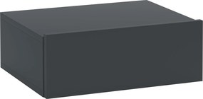 HOMCOM Függesztett Éjjeli Asztal Fiókkal, Hálószobai Éjjeli Asztal Forgácslapból, Modern Stílusú, 40x30x15 cm, Fekete | Aosom