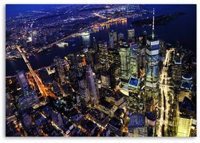 Gario Vászonkép New York City éjszaka Méret: 100 x 70 cm