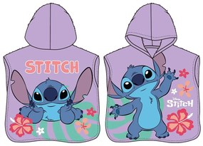 Disney Lilo és Stitch, A csillagkutya Alien Paradise strand törölköző poncsó 50x115 cm