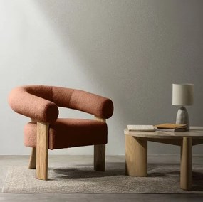 Barna design fotel KOKEI, tölgy