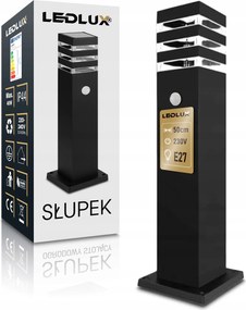 Kerti Lámpa Álló Led oszlop E27 50cm Kültéri Mozgásérzékelő IP44