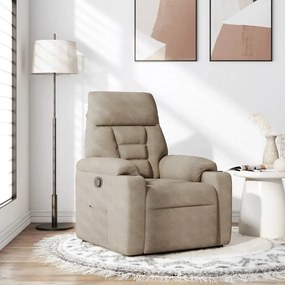 vidaXL tópszínű mikroszálas szövet dönthető fotel