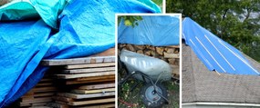 Takaróponyva kék 15x20m 75g/m2