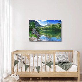 Tó a Tátrában képe (90x60 cm)