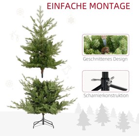 Műfenyő 180 cm, természetes hatású, sűrű, 1942 ágvéggel, élethű