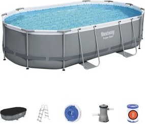 Bestway SANREMO ovális fémvázas medenceszett 488 x 305 x 107 cm
