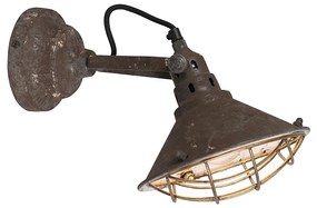Vintage fal- és mennyezeti lámpa barna dönthető - Barrack