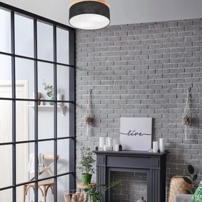 Brilagi - LED mennyezeti lámpa BELLADONNA 2xE27/15W/230V, 40 cm, fekete/fenyő