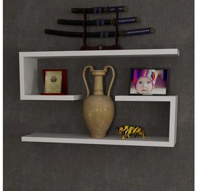 KÉSZLET 2x Fali polc JENIKA fehér